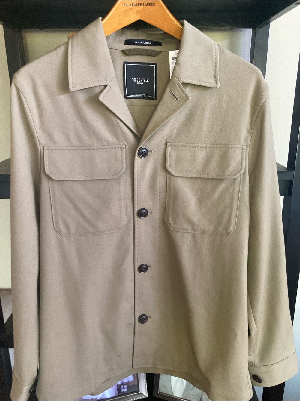 Todd Snyder Men's Wool Gaberdine Two Pocket Overshirt $598 NWT